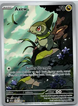 Axew 145/086 Holo Illustration Rare Black Bolt Pokemon NM - Image 1