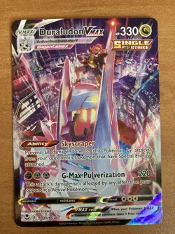 Pokemon Duraludon VMAX TG21/TG30 Ultra Rare Holo Single Strike Silver Tempest NM - Image 1