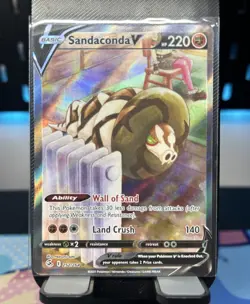 Pokemon - Sandaconda V - 252/264 - SWSH Fusion Strike - Alt Art Card - Image 1