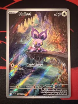 2025 POKEMON JTG EN-JOURNEY TOGETHER 169 NOIBAT ILLUSTRATION RARE - Image 1
