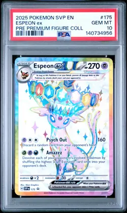 2025 POKEMON SVP EN-SV BLACK STAR PROMO #175 ESPEON EX PSA 10 - Image 1