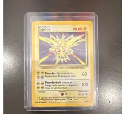 Pokemon Zapdos Base Set Holo Rare 90 HP English 016/102 - Image 1