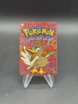 Farfetch’d Holo Pokemon Vintage 2000 Vending Prism Sticker Nintendo Rare - Image 1