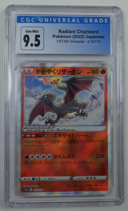 Radiant Charizard 015/172 Vstar Universe Holo (Japanese) CGC 9.5 Pokemon - Image 1