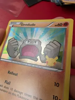 Geodude 43/83 Holo GAME Promo Pokemon Card Near Mint Condition - Image 3