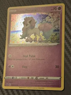 Pokemon TCG Galarian Ponyta SWSH013 Cosmos Holo Black Star Promo - Image 2