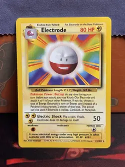 Electrode 21/102 Base Set Non Holo Rare Pokemon TCG 1999 - Image 1