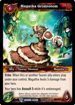 WOW WARCRAFT TCG BETRAYAL OF THE GUARDIAN : MAGATHA GRIMTOTEM X 4 - Image 1