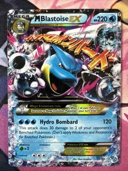 Pokemon TCG Mega Blastoise EX Card 30/146 Mega Blastoise MP - Image 1
