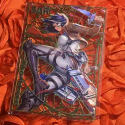 Mikasa Ackerman ATTACK ON TITAN Serial #31/200 SP Anime METAL Card - Image 3