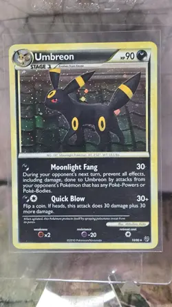 Umbreon 10/90 Undaunted Holo Rare Card (2010) - Image 2