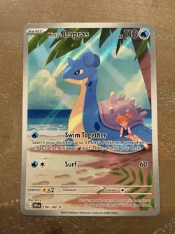 Pokemon TCG Misty's Lapras Holo Card 194/182 Sv10: Destined Rivals - Image 1