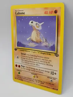 Cubone 50/64 1st Edition Jungle Pokemon Card LP WOTC 1999 Vintage - Image 3