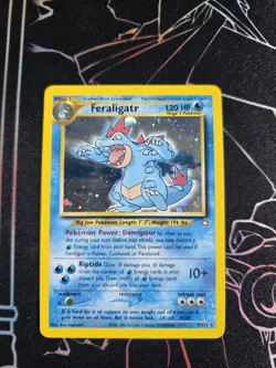 Pokemon TCG Feraligatr Card Neo Genesis Holo Unlimited 5/111 - Image 1