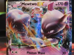Mewtwo EX Breakthrough Near Mint Sleeved Pokemon Card Holo EX NM Rare - Image 2