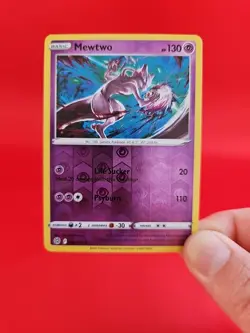 Mewtwo 056/172 Swsh09: Brilliant Stars Rare Reverse Holo Card - Near Mint - Image 5