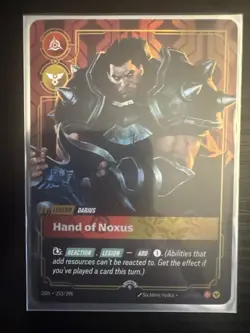 Darius Hand of Noxus Riftbound English Promo card 253/298 PRERELEASE League - Image 1
