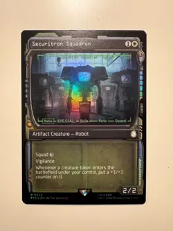 Magic MTG • Securitron Squadron (Showcase) • Fallout 328 • R Foil • ENG • MINT - Image 1