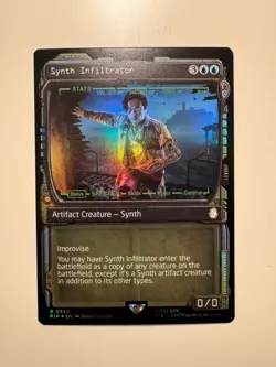 Magic MTG • Synth Infiltrator (Showcase) • Fallout 330 • R Foil • ENG • MINT - Image 1