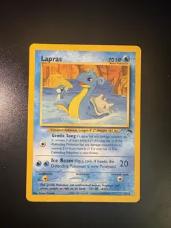 Lapras Southern Islands Promo Pokemon Card 2001 WOTC Vintage #12/18 LP - Image 1