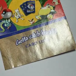 Pokemon Card Lists Booklet For TCG Wizards WOTC Vintage Base Set/Jungle/Fossil - Image 3