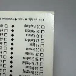 Pokemon Card Lists Booklet For TCG Wizards WOTC Vintage Base Set/Jungle/Fossil - Image 5