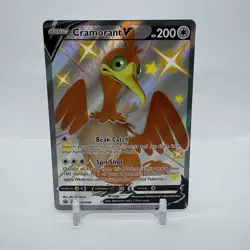 Pokemon Cramorant V SWSH086 Sword & Shield Black Star Promo Full Art Holo - Image 1