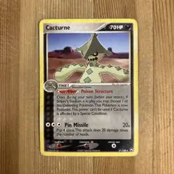 Pokemon TCG Cacturne 27/108 EX Power Keepers Stamp 2007 MP/HP - Image 1