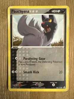 Poochyena - 80/110 - Common - Ex Holon Phantoms - Pokemon DMG - Image 1