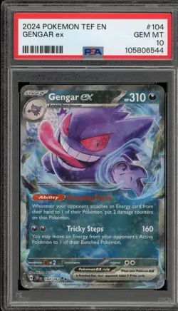 Pokemon Gengar ex Temporal Forces Double Rare #104 PSA 10 Gem Mint - Image 1