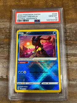 POKEMON 2022 Astral Radiance RADIANT GRENINJA #046 PSA 10 Gem Mint RARE - Image 1