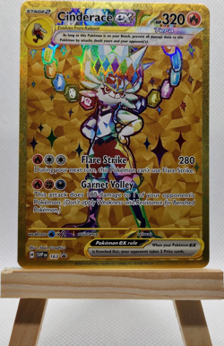 Pokemon Cinderace ex Tera Full Art Promo Holo 163/SV Scarlet & Violet 320 HP - Image 1