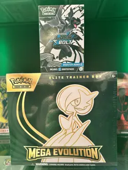 Pokemon TCG Scarlet & Violet Black Bolt Booster & Mega Evolution ETB Combo - Image 1