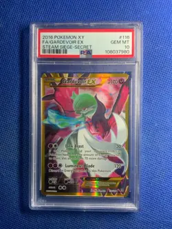 2016 Pokemon XY FA/ Gardevoir EX Steam Siege-Secret PSA 10 - Image 1