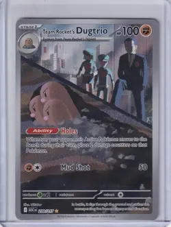 Team Rocket’s Dugtrio 239/217 Ascended Heroes Illustration Rare Pokemon TCG NM - Image 1