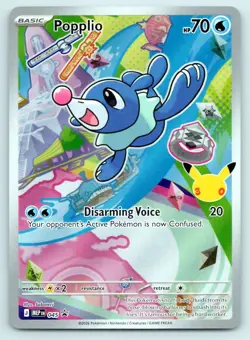Pokemon Popplio - 045 ME: Mega Evolution Promo MEP P HOLO 045 Saboteri NM - Image 1