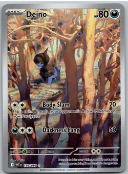 Deino - 146/086 146/086 Holo Illustration Rare SV: White Flare Pokemon NM - Image 1