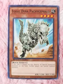 Yu-gi-oh! Fossil Dyna Pachycephalo SGX4-END02 1st Edition Speed Duel - Image 1