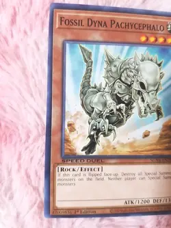 Yu-gi-oh! Fossil Dyna Pachycephalo SGX4-END02 1st Edition Speed Duel - Image 2