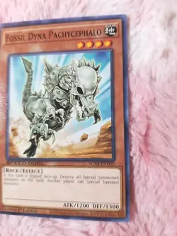 Yu-gi-oh! Fossil Dyna Pachycephalo SGX4-END02 1st Edition Speed Duel - Image 3
