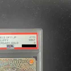 One Piece Card PSA9 Monkey D. Luffy (Parallel Gold Background OP11) [SP] 0741a7 - Image 3