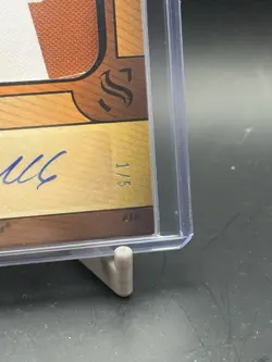 2025 Panini Silhouette Arch Manning Patch Autograph 1/5 First On Print Auto NIL - Image 4