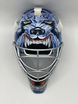 2001-02 Curtis Joseph Upper Deck UD Mini Goalie Mask Collection Tor Maple Leafs - Image 1