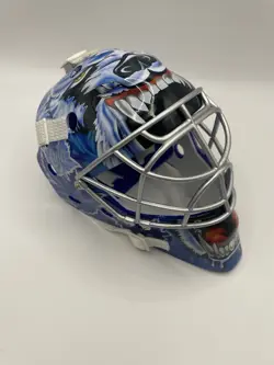 2001-02 Curtis Joseph Upper Deck UD Mini Goalie Mask Collection Tor Maple Leafs - Image 5