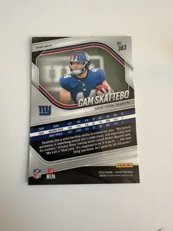 2025 Panini Prizm - Rookies Cam Skattebo #363 White Disco Prizm (RC) - Image 3