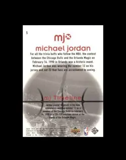 1998 Upper Deck mjx - Michael Jordan #5 - Image 2