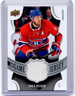 2018-19 Upper Deck UD Game Shea Weber Jersey #GJ-SW Montreal Canadiens - Image 1