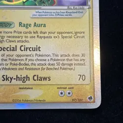 Pokemon TCG Rayquaza Ex LP Delta Species EX Dragon Frontiers 97/101 - Image 4
