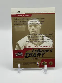 2003-04 Upper Deck - Lebron's Diary LeBron James Complete Rookie Set NM+ - Image 4