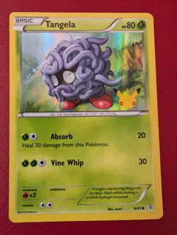 Tangela 8/83 Holo GAME Promo Pokemon Card Near Mint Condition - Image 1